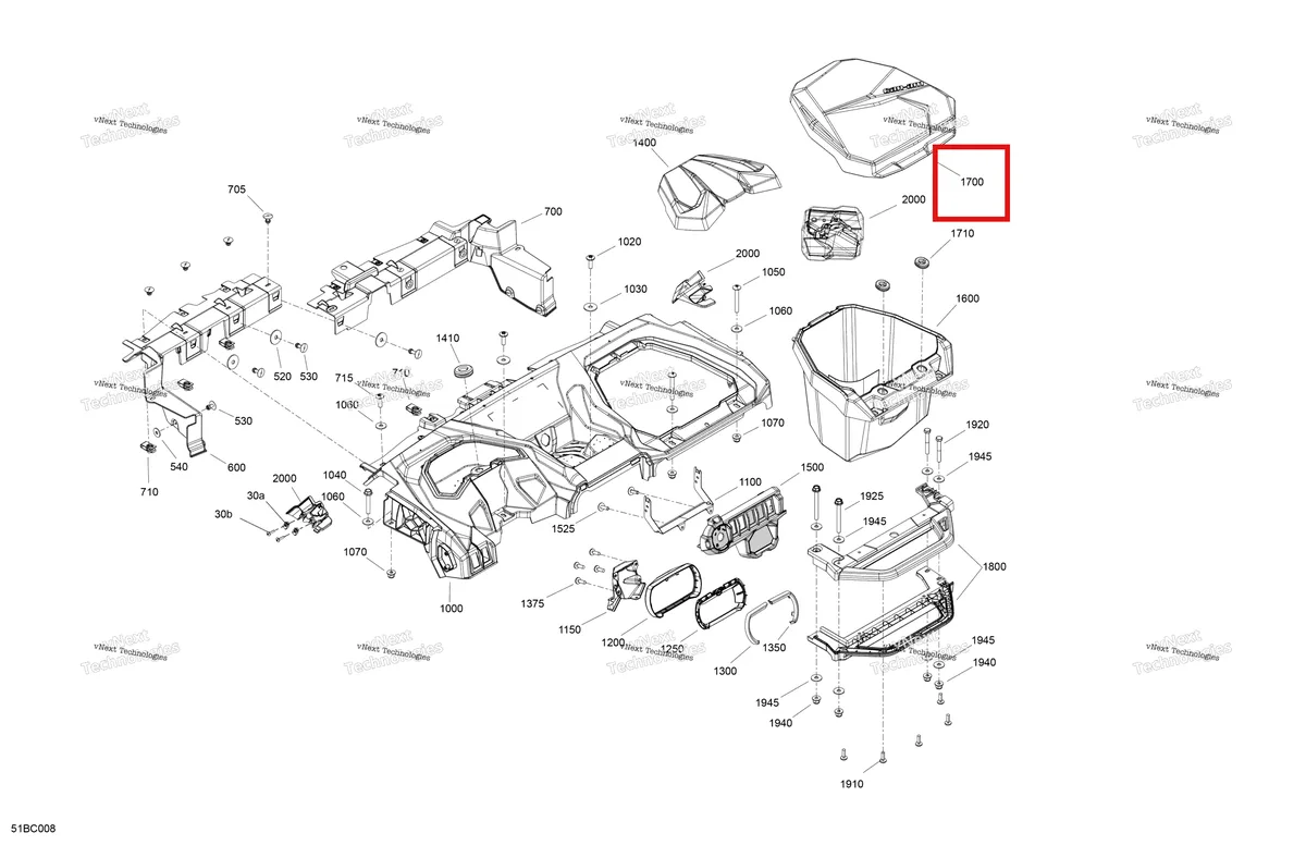 Деталь 715006779 на схеме узла 2023 Can-Am Maverick Sport 1000R - DPS - CE Cab Interior - Dashboard