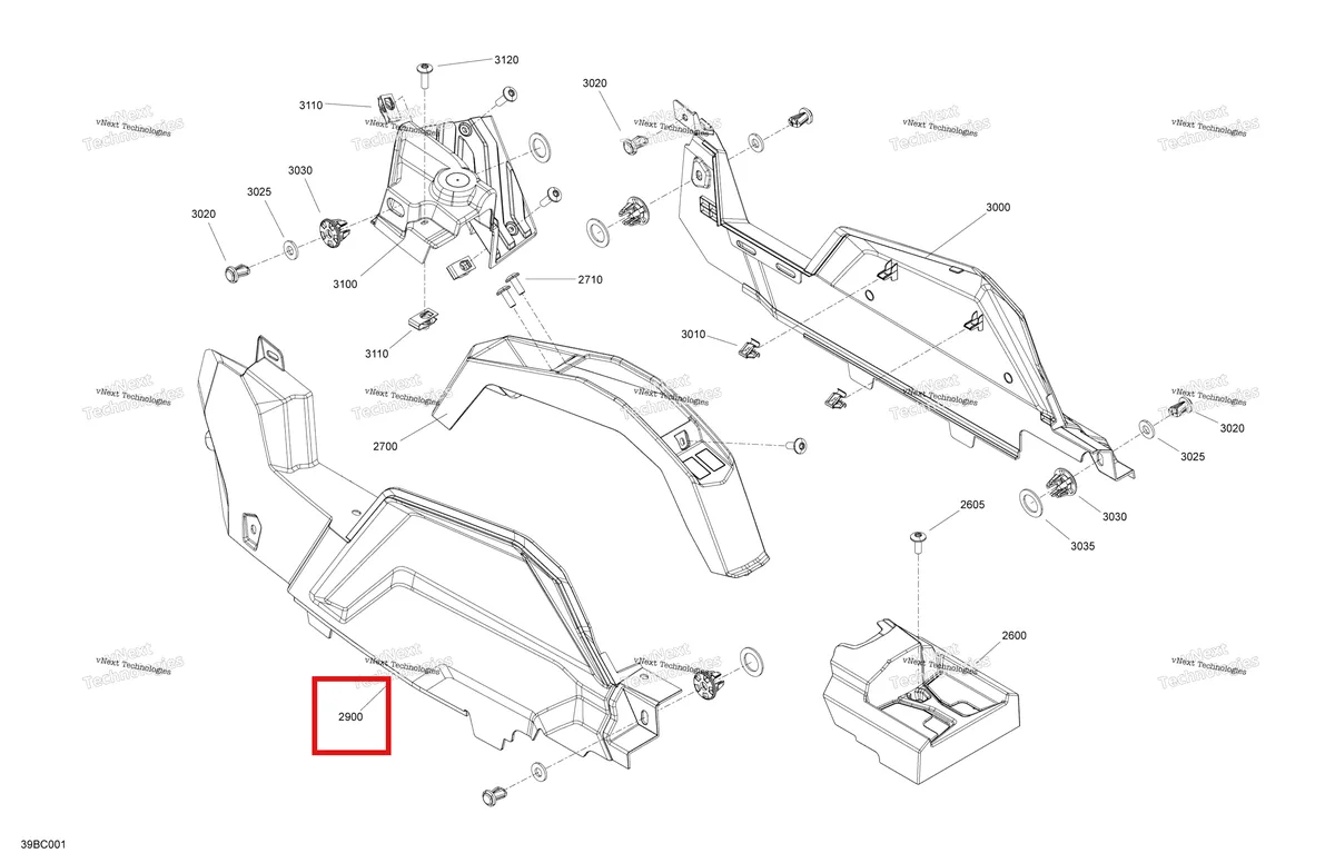 Деталь 715006780 на схеме узла 2023 Can-Am Maverick Sport 1000R - DPS - CE Cab Interior - Center Console