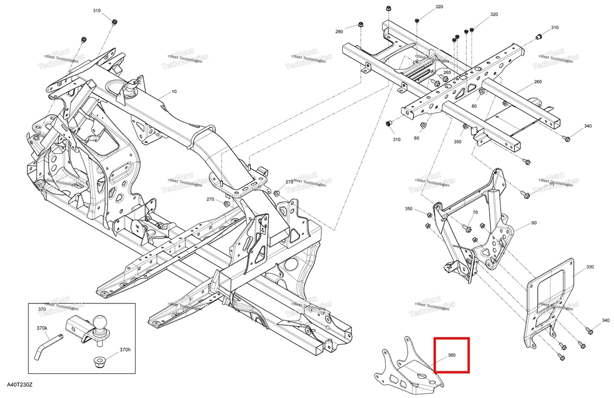 Деталь 715006877 на схеме узла 2021 Can-Am Outlander 570 EFI - XU - CE Frame - System