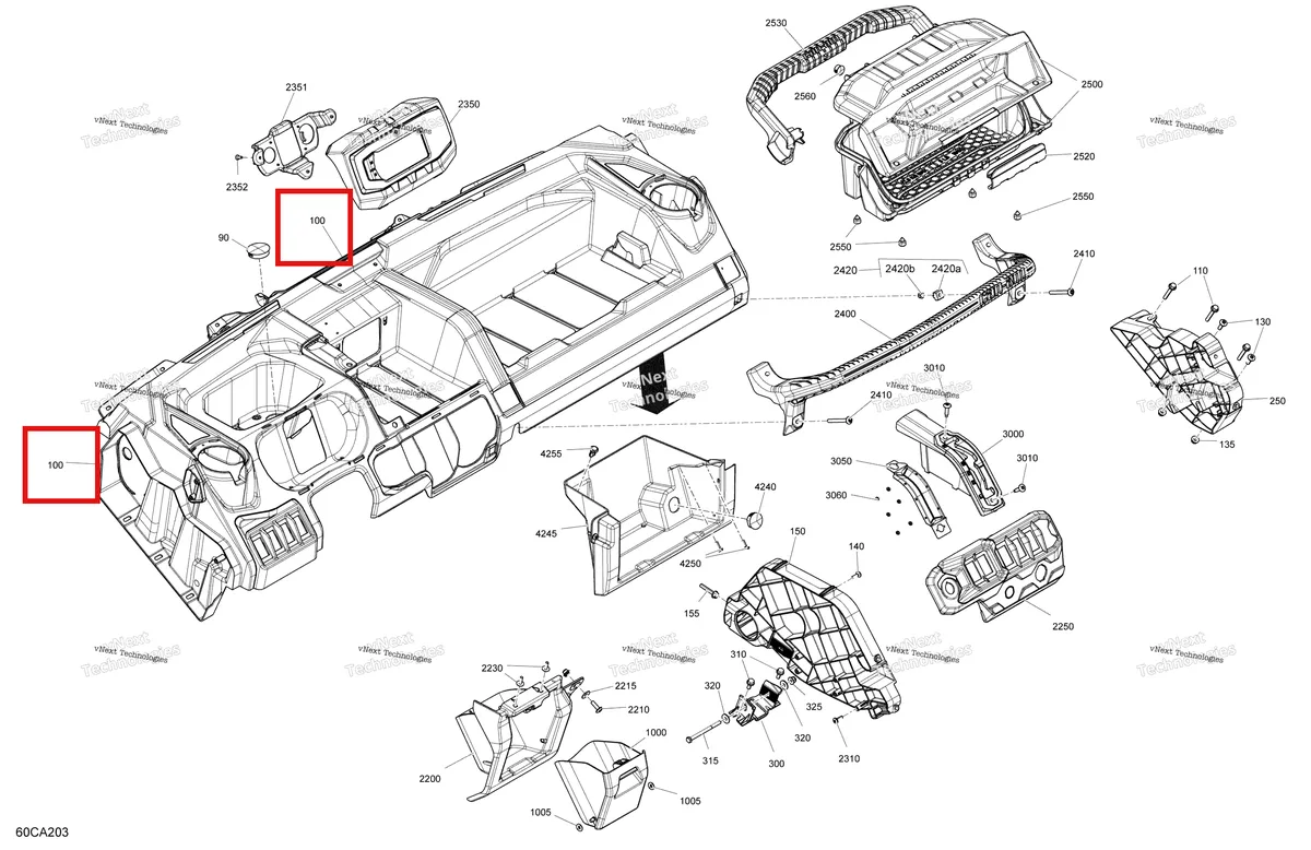 Деталь 715007286 на схеме узла 2021 Can-Am Defender HD8 - CAB Cab Interior - Dashboard
