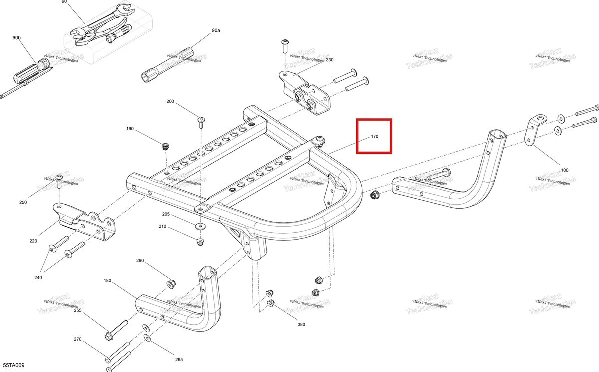 Деталь 715007465 на схеме узла 2021 Can-Am Renegade 1000R EFI - XXC Body - Storage Tray