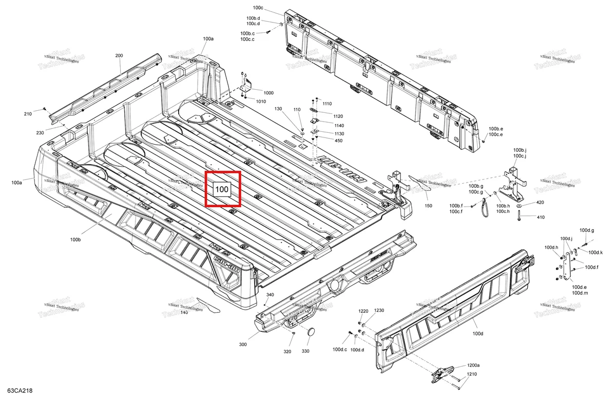 Деталь 715007495 на схеме узла 2021 Can-Am Traxter PRO HD10 - DPS - CE Body - Cargo - Upper Section