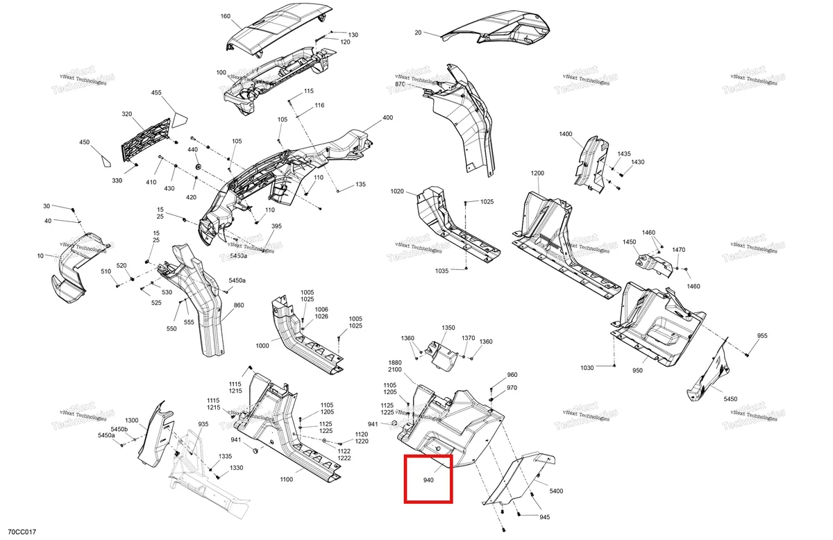 Деталь 715007497 на схеме узла 2023 Can-Am Traxter PRO HD10 - DPS - CE Body - System