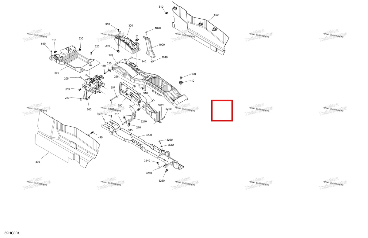 Деталь 715007614 на схеме узла 2023 Can-Am Maverick Turbo RR - XRC - CE Cab Interior - Center Console
