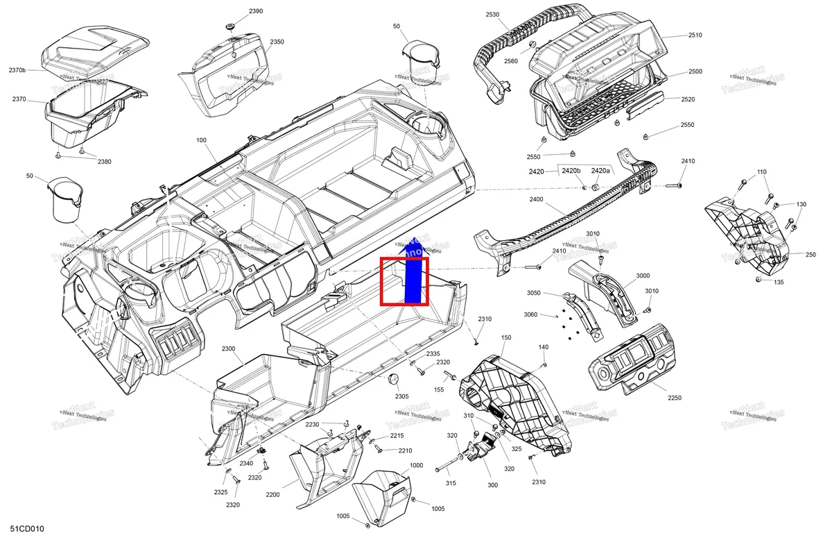 Деталь 715008367 на схеме узла 2024 Can-Am Defender HD10 - XMR - 8YRA - Hyper Silver - 67