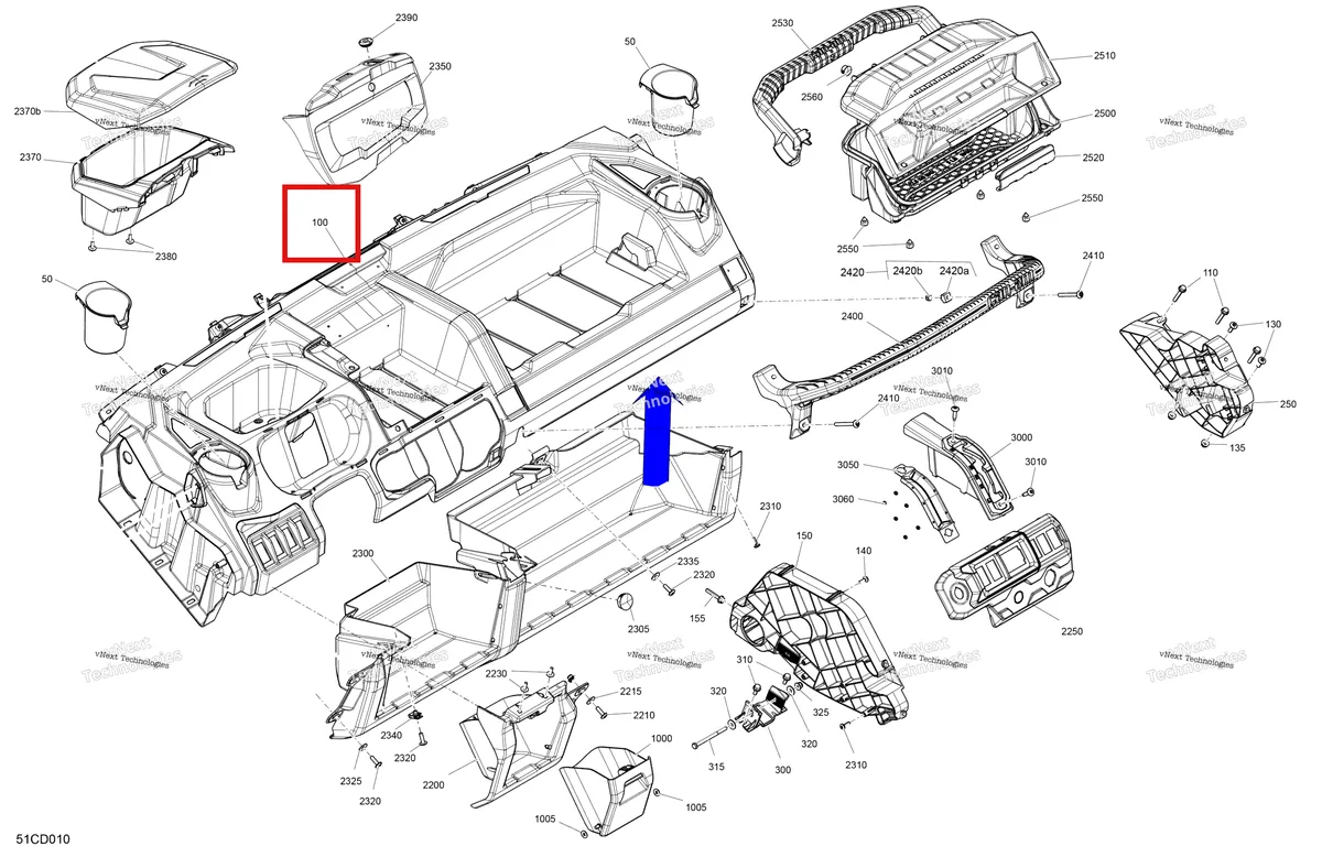 Деталь 715008369 на схеме узла 2024 Can-Am Defender MAX HD10 - XMR - 8PRA - Hyper Silver - 67