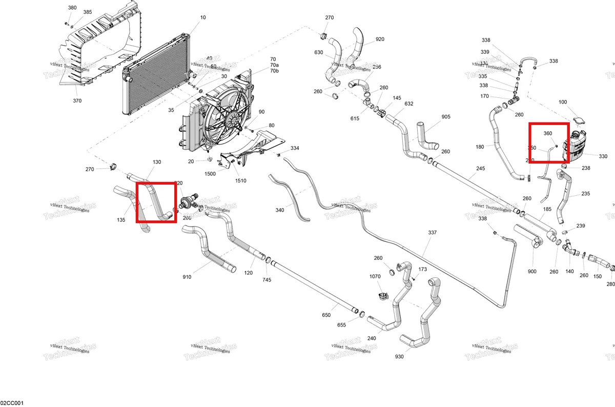 Деталь 715008419 на схеме узла 2023 Can-Am Defender HD7 - BASE Engine - Cooling