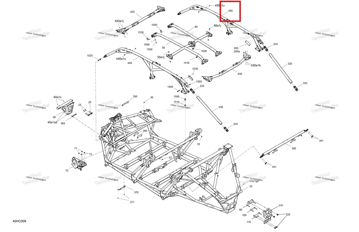 Деталь 715008468 на схеме узла 2023 Can-Am Maverick MAX Turbo RR - XRS STD Frame - System
