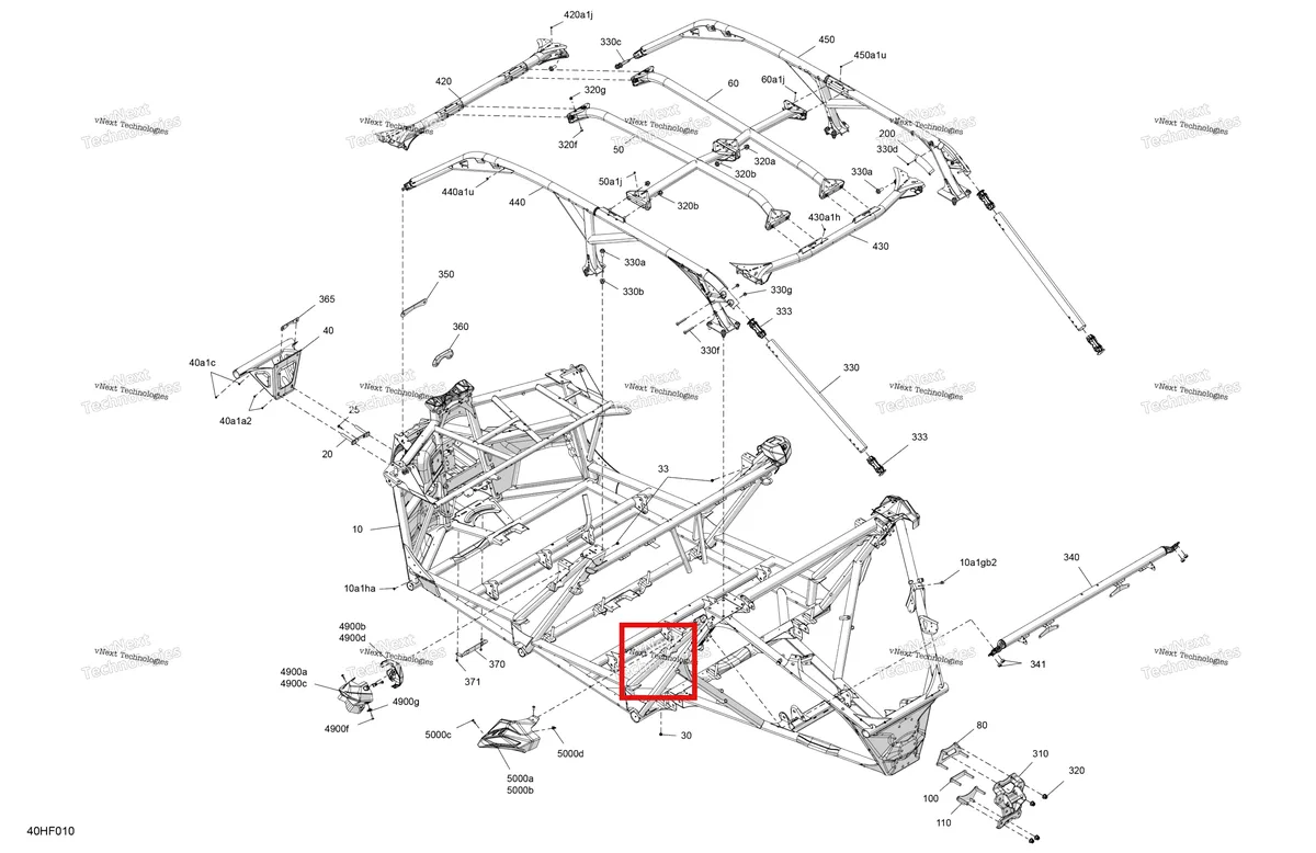 Деталь 715008490 (Чёрный передний бампер комплект Can-Am Maverick MAX Turbo RR XRS Smart Shock (2024) (715008490)) на схеме узла 2026 Can-Am Maverick Max - TURBO - DS - 7WTB - Dusty Navy Satin - 64