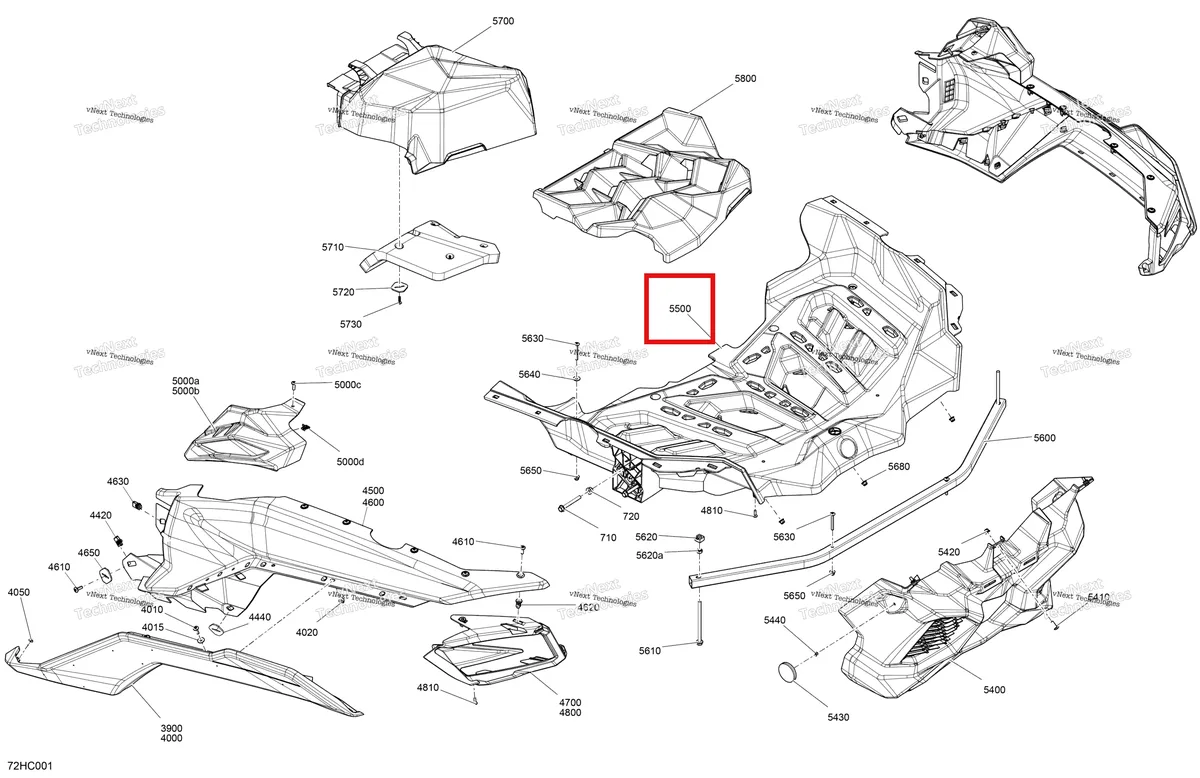 Деталь 715008507 на схеме узла 2023 Can-Am Maverick Turbo RR - DS - CE Body - Rear Section