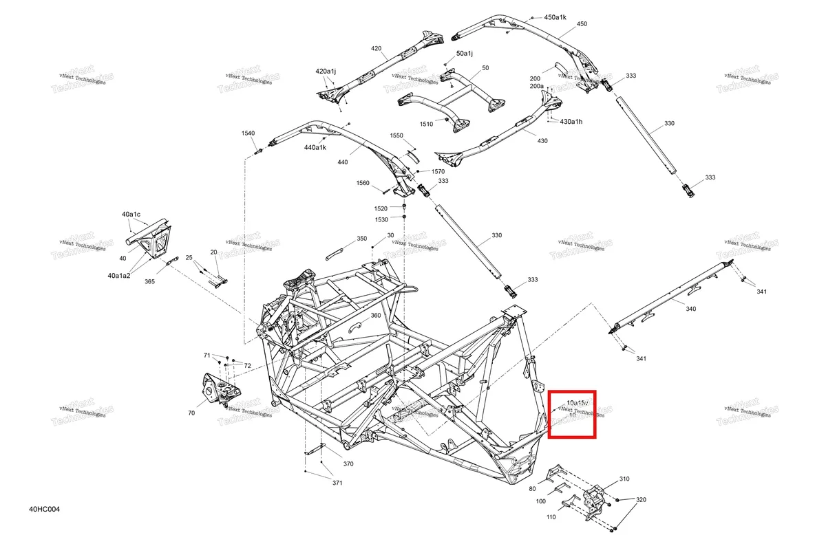 Деталь 715008512 на схеме узла 2023 Can-Am Maverick Turbo RR - XRS Smart Shock - CE Frame - System