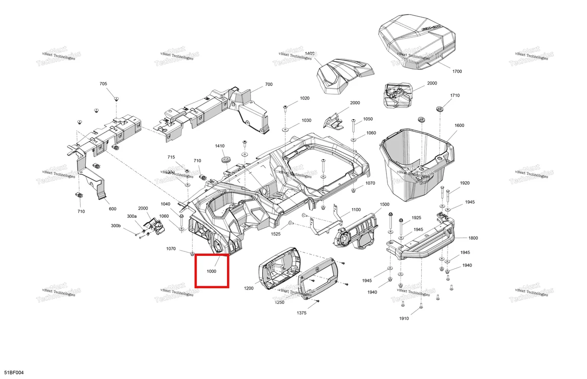 Деталь 715008528 (Приборная панель комплект Can-Am Maverick Sport 1000R XRC (2022) (715008528)) на схеме узла 2026 Can-Am Maverick Sport - 1000R EFI - XMR - 6FTA - Hyper Silver - 64