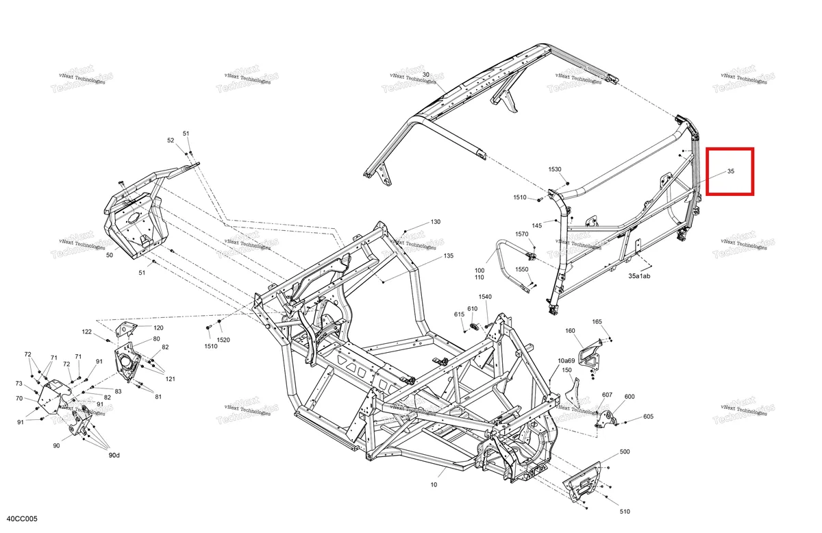 Деталь 715009067 на схеме узла 2023 Can-Am Traxter HD9 - DPS - CE Frame - System
