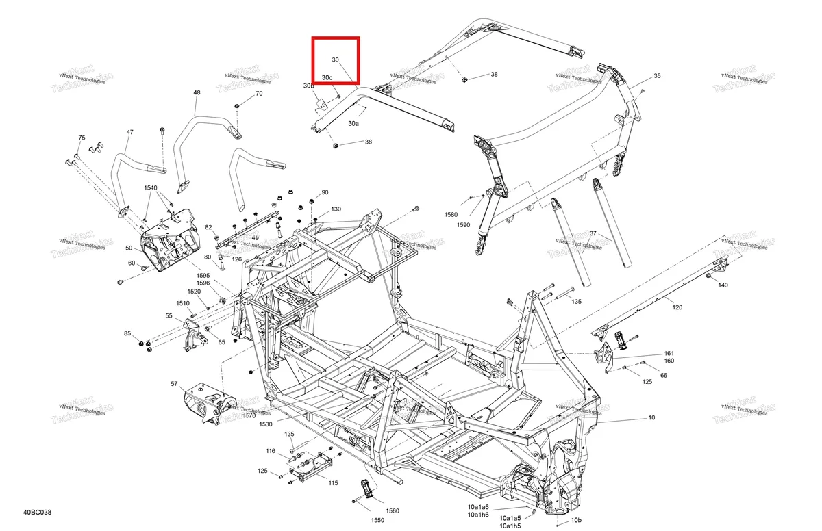 Деталь 715009362 на схеме узла 2023 Can-Am Maverick Sport 1000R - DPS - CE Frame - System