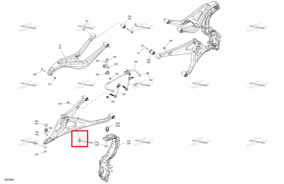 Деталь 715010029 на схеме узла 2024 Can-Am Maverick R 996NT - X - 8GRC - Legion Red - 77