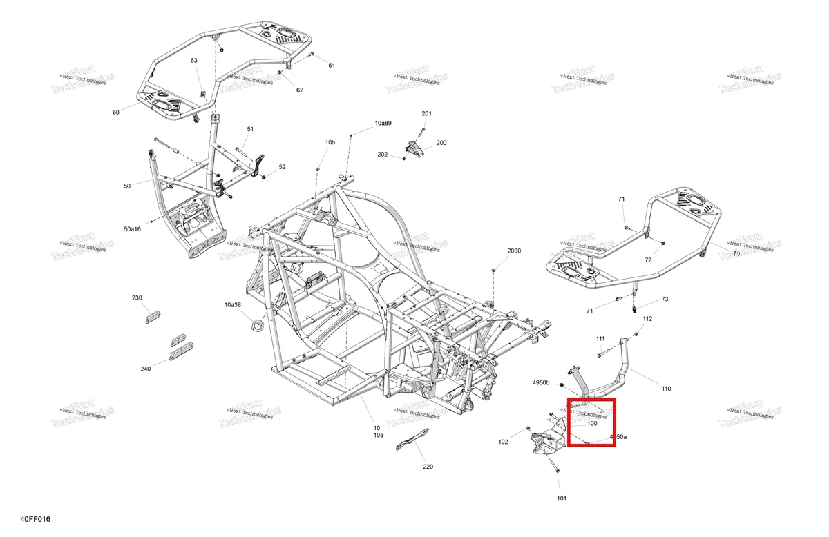 Деталь 715010529 (Trailer Hitch комплект Can-Am Outlander 4x4 XT 1000R (2025) (715010529)) на схеме узла 2026 Can-Am OUTLANDER - 4X4 - STD - 700 - 1CTC - Legion Red Frame - System