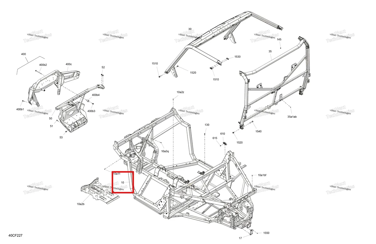 Деталь 715011327 на схеме узла 2026 Can-Am Defender - HD11 - LTD CAB - 8JTF - Dusty Navy Satin - 65