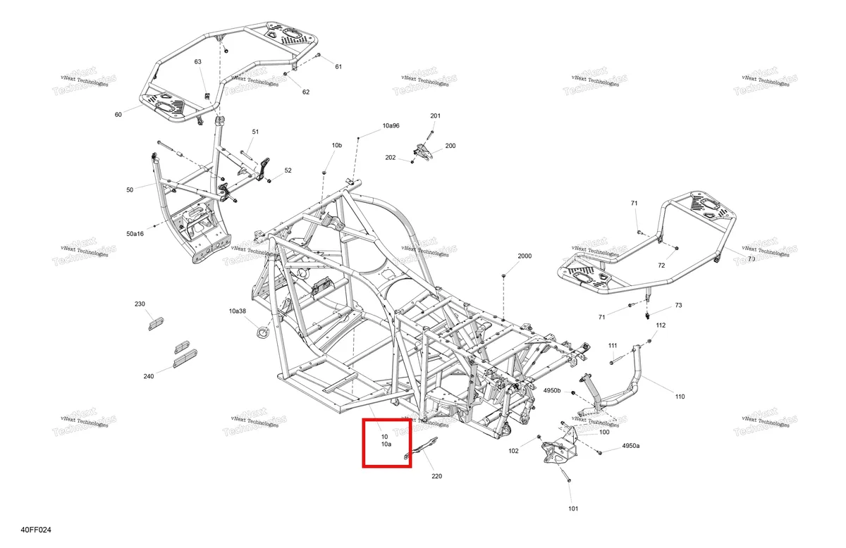 Деталь 715011544 на схеме узла 2026 Can-Am OUT-MAX - 4X4 - DPS - 700 - 1WTD - Granite Grey Frame - System