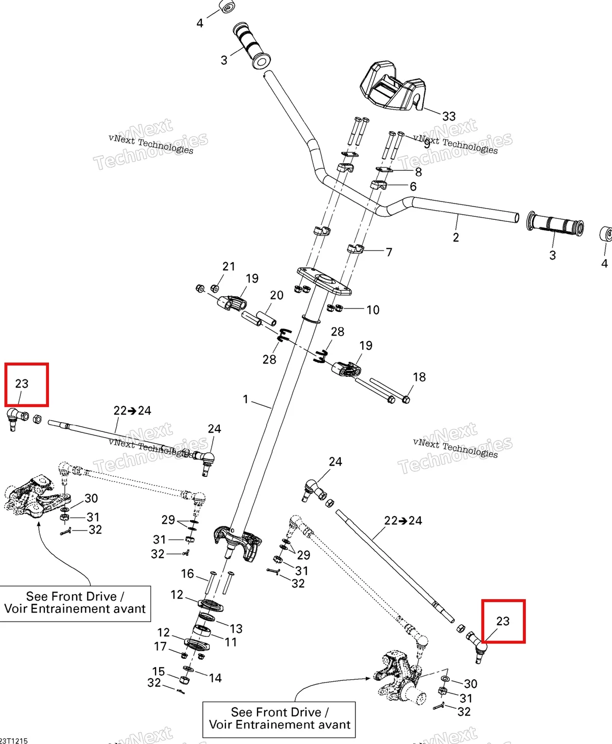 Деталь 715900053 на схеме узла 2015 Can-Am DS 450EFI STD Steering