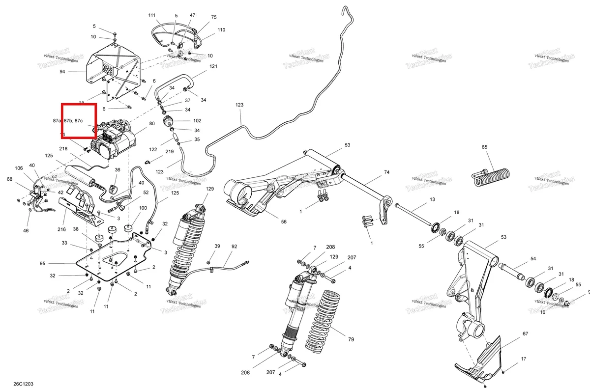 Деталь 715900199 на схеме узла 2012 Can-Am Commander LTD, 1000 EFI Rear Suspension