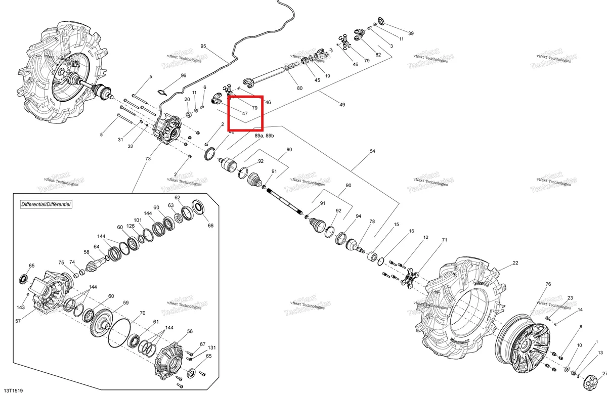 Деталь 715900233 на схеме узла 2015 Can-Am OUTLANDER 1000 EFI XMR Drive System, Rear