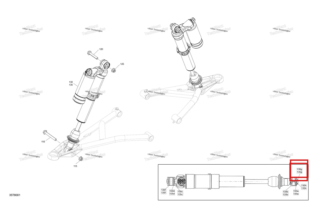 Деталь 715900251 на схеме узла 2018 Can-Am OUTLANDER - 4X4 - XXC - 1000R - 1XJA - Sunburst Yellow Suspension - Front Shocks