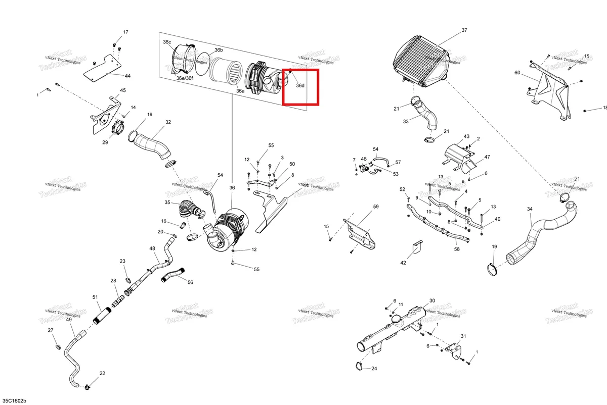 Деталь 715900344 на схеме узла 2016 Can-Am Maverick - Maverick MAX Air Intake - Turbo