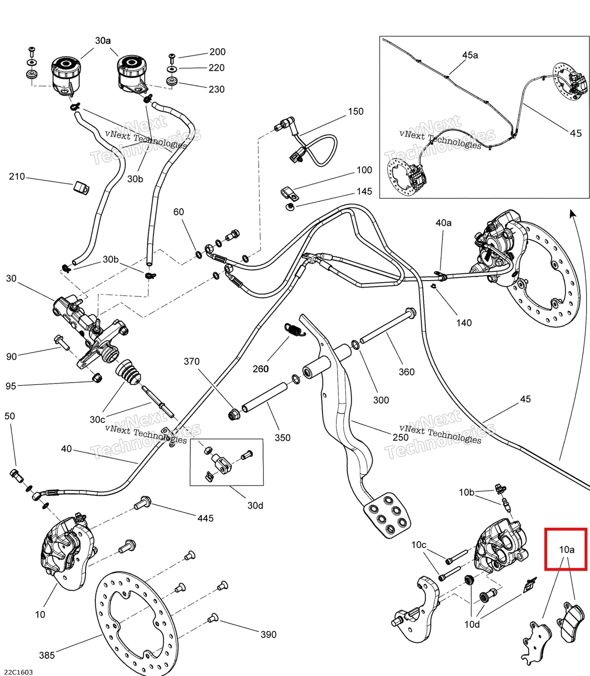 Деталь 715900381 на схеме узла 2016 Can-Am TRAXTER HD8 Brakes