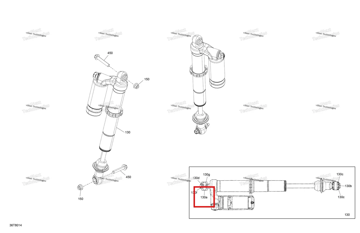 Деталь 715900484 на схеме узла 2018 Can-Am OUTLANDER MAX - 4X4 - XMR - 1000R - 5KJA - Can-Am Red Suspension - Rear Shocks