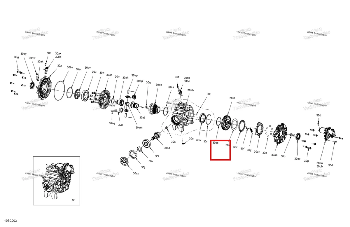 Деталь 715900658 (Шестерня 36 T Can-Am Maverick Turbo RR XRC (2022) (715900658)) на схеме узла 2023 Can-Am Commander 1000R EFI - XMR Drive - Front - Differential Parts