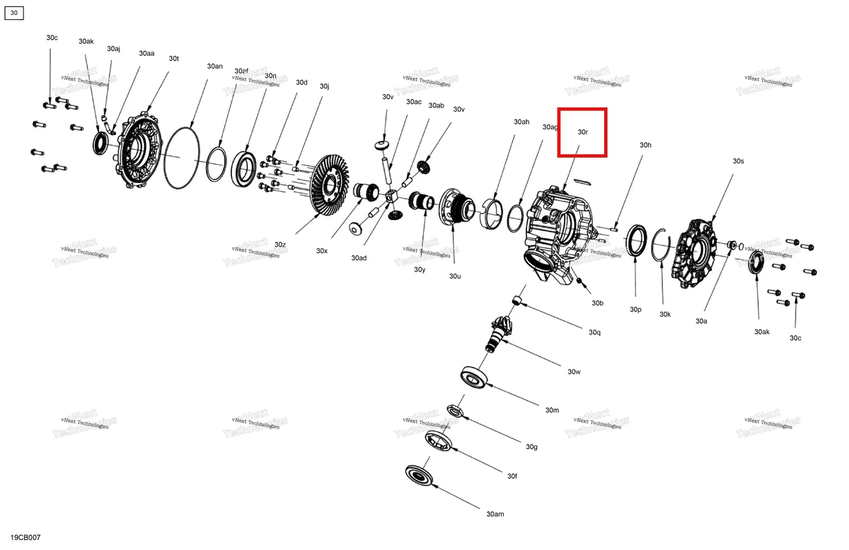 Деталь 715900675 на схеме узла 2022 Can-Am Traxter PRO HD10 - DPS - CE Drive - Front - Differential Parts - With Abs System
