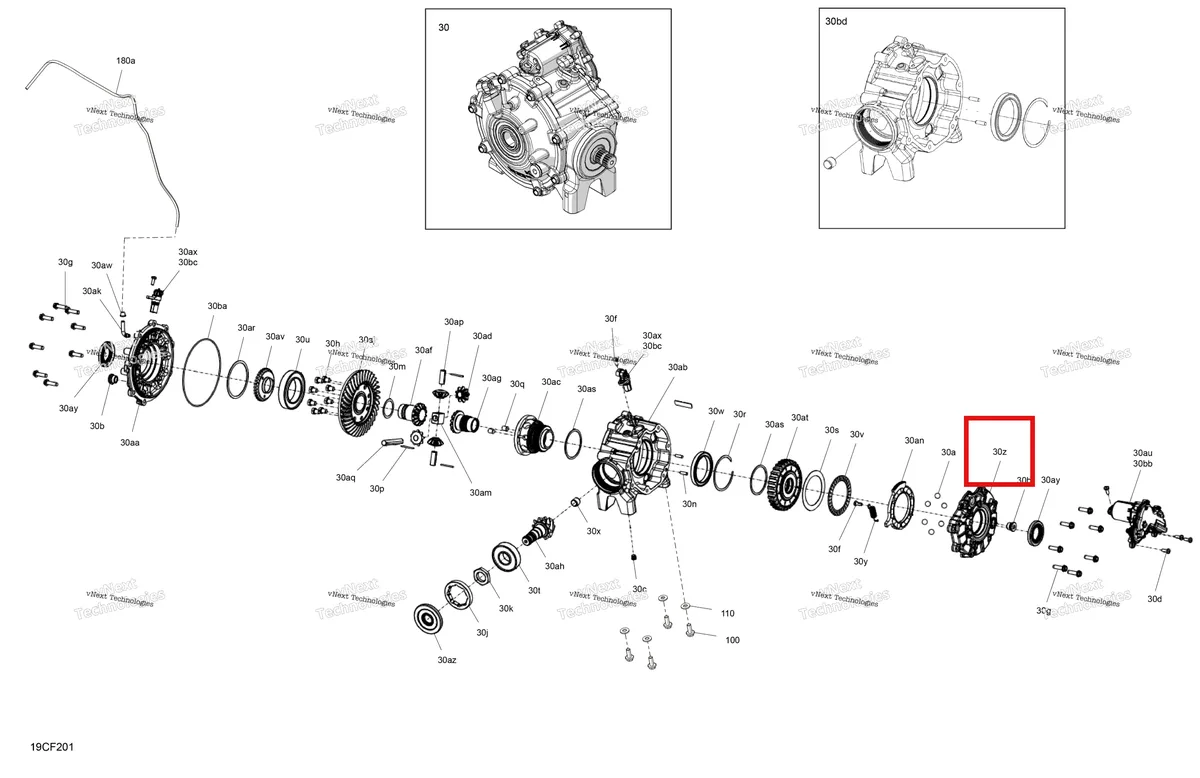 Деталь 715900683 (Правый крышка Can-Am Maverick Turbo RR XRC (2022) (715900683)) на схеме узла 2026 Can-Am Defender MAX - HD11 - XMR - 8PTB - Loft Green Satin - 65