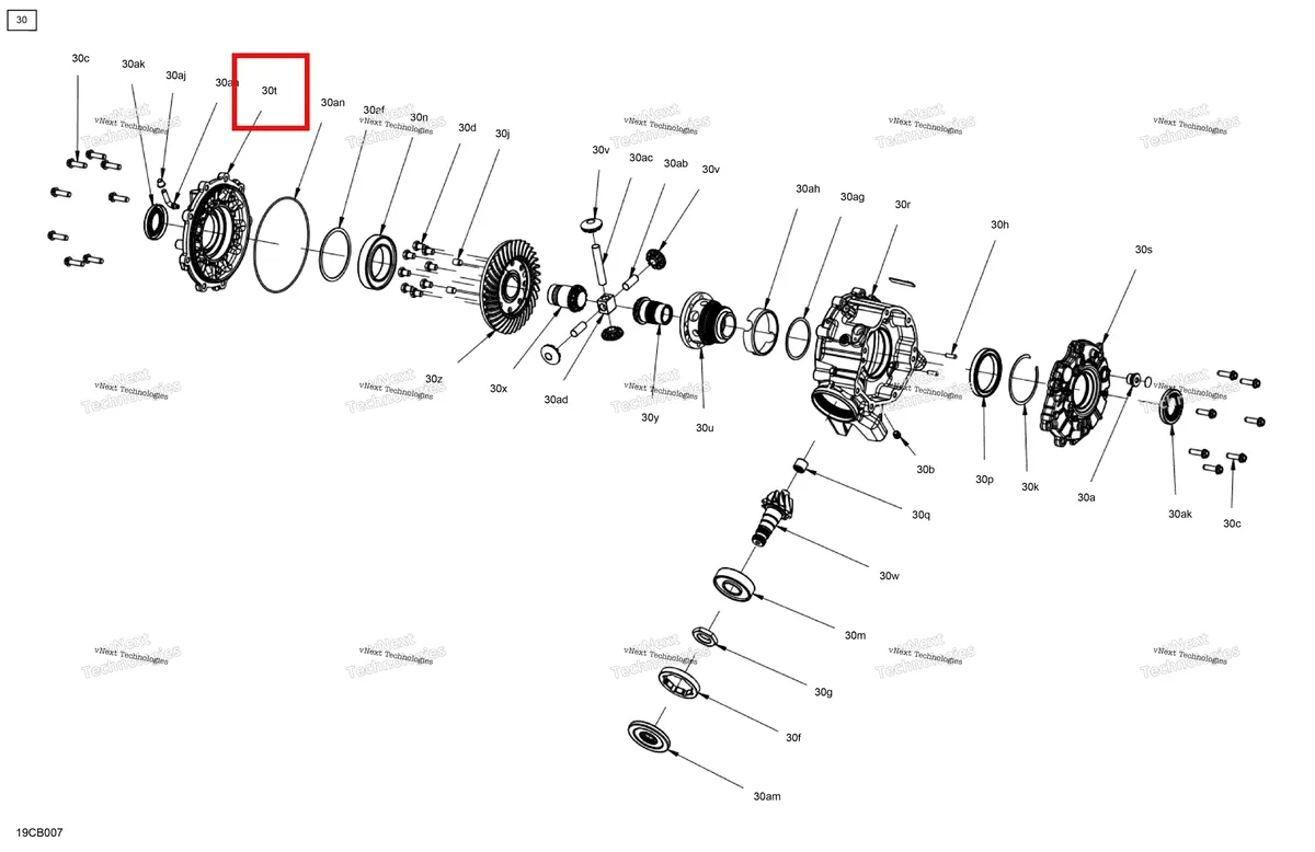 Деталь 715900686 на схеме узла 2022 Can-Am Traxter PRO HD10 - DPS - CE Drive - Front - Differential Parts - With Abs System