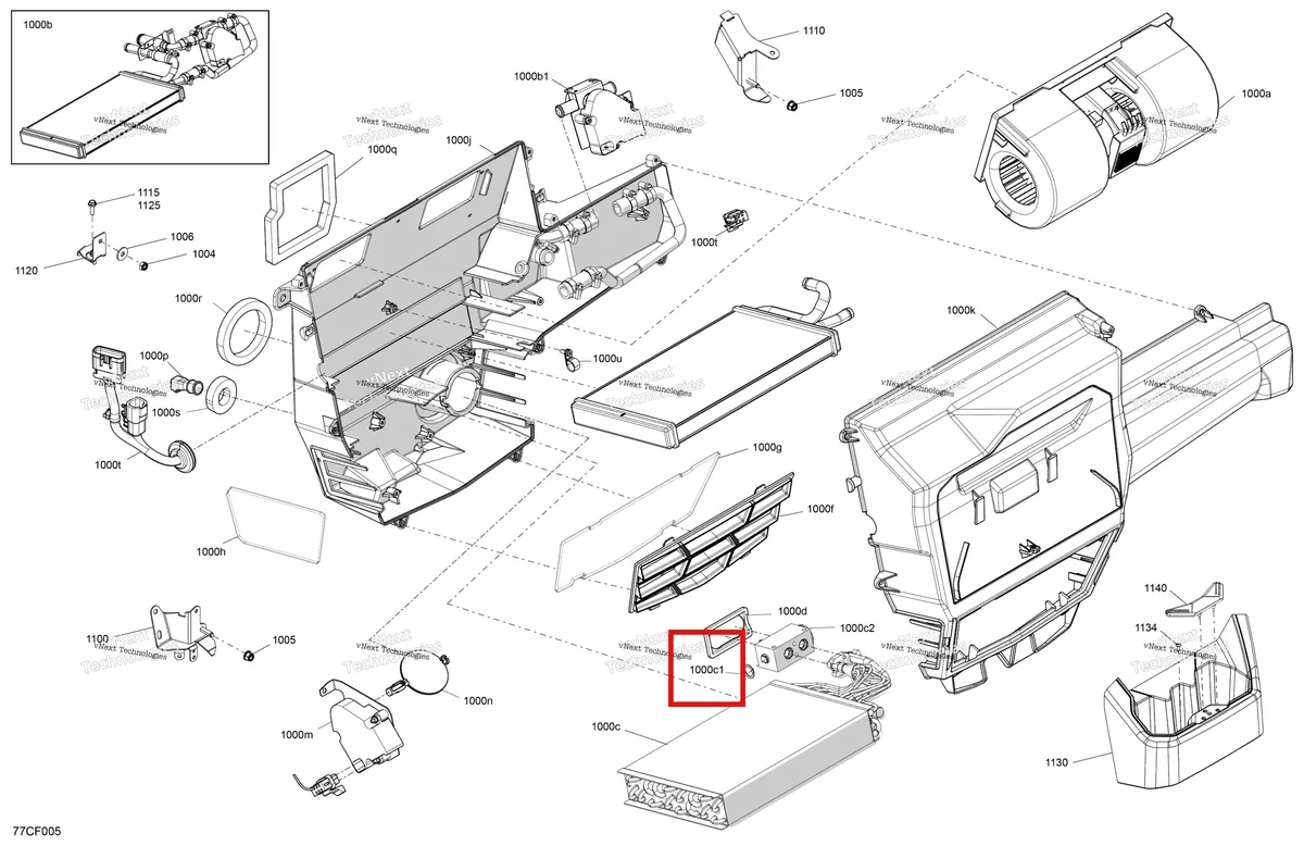 Деталь 715900687 на схеме узла 2026 Can-Am Defender MAX - HD10 - DPSCAB - 8ATE - Compass Green - 65