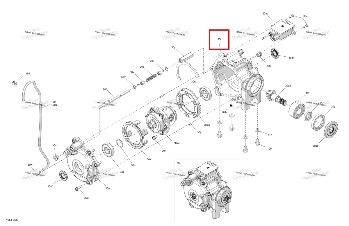 Деталь 715900723 на схеме узла 2026 Can-Am Defender MAX - HD7 - BASE - 8ZTD - Compass Green - 62