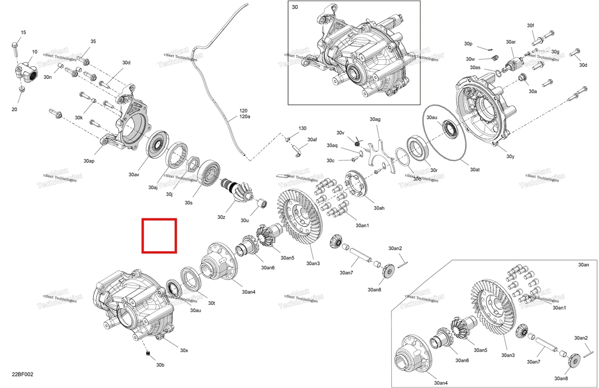 Деталь 715900738 на схеме узла 2026 Can-Am Commander - 700 EFI - DPS - 9PTA - Compass Green - 60