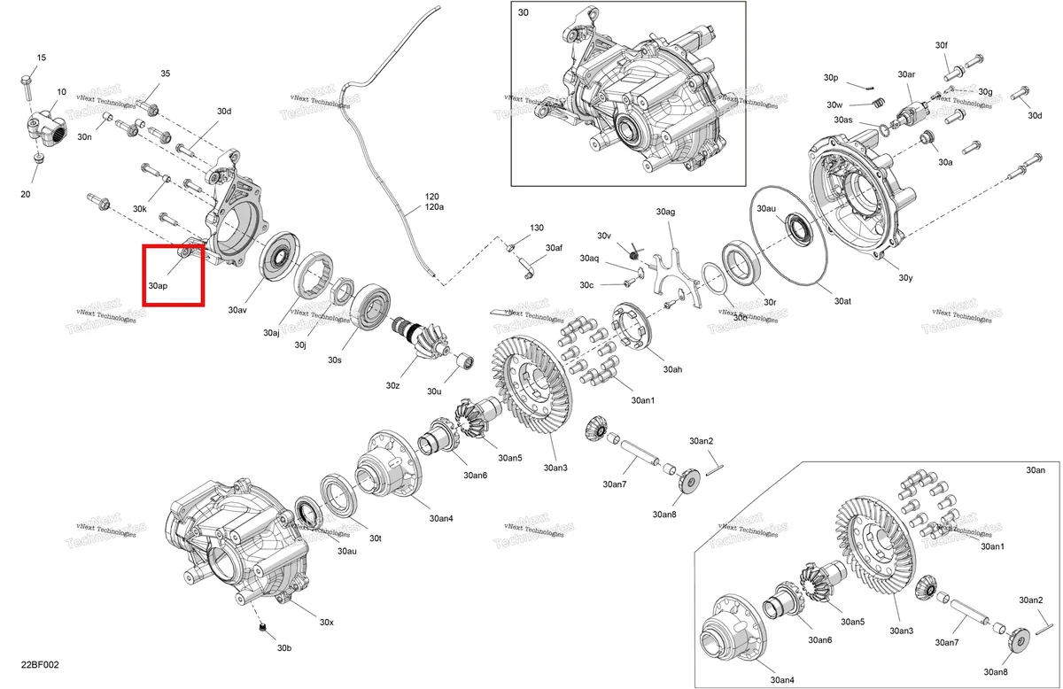 Деталь 715900739 на схеме узла 2026 Can-Am Commander - 700 EFI - DPS - 9PTA - Compass Green - 60