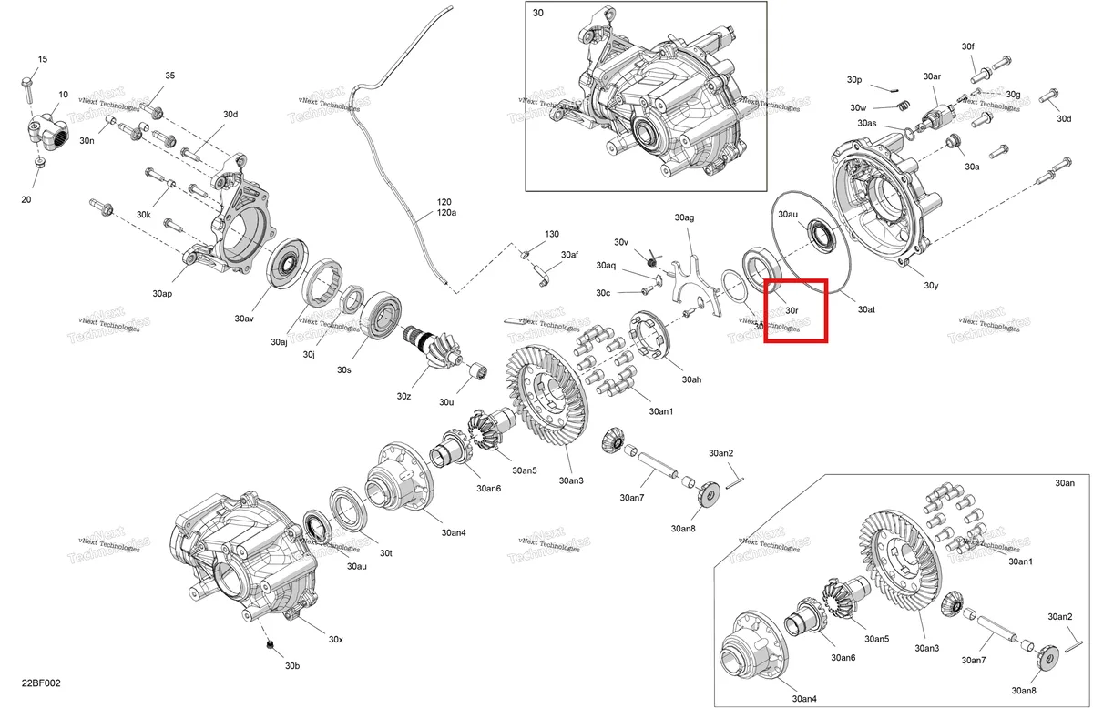 Деталь 715900741 на схеме узла 2026 Can-Am Commander MAX - 700 EFI - XT - 6KTK - Timeless Black Metallic - 60
