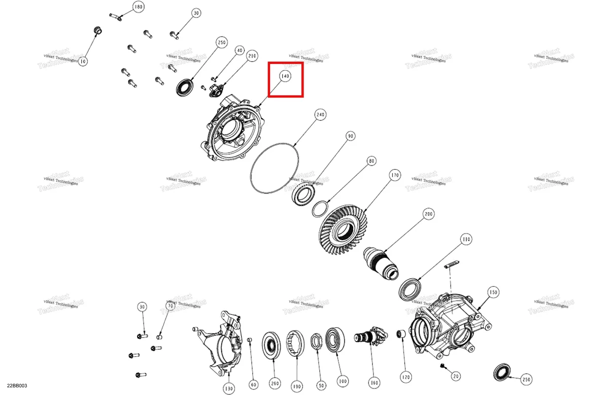 Деталь 715900767 на схеме узла 2022 Can-Am Maverick Trail 700 - BASE Drive - Final Drive Unit