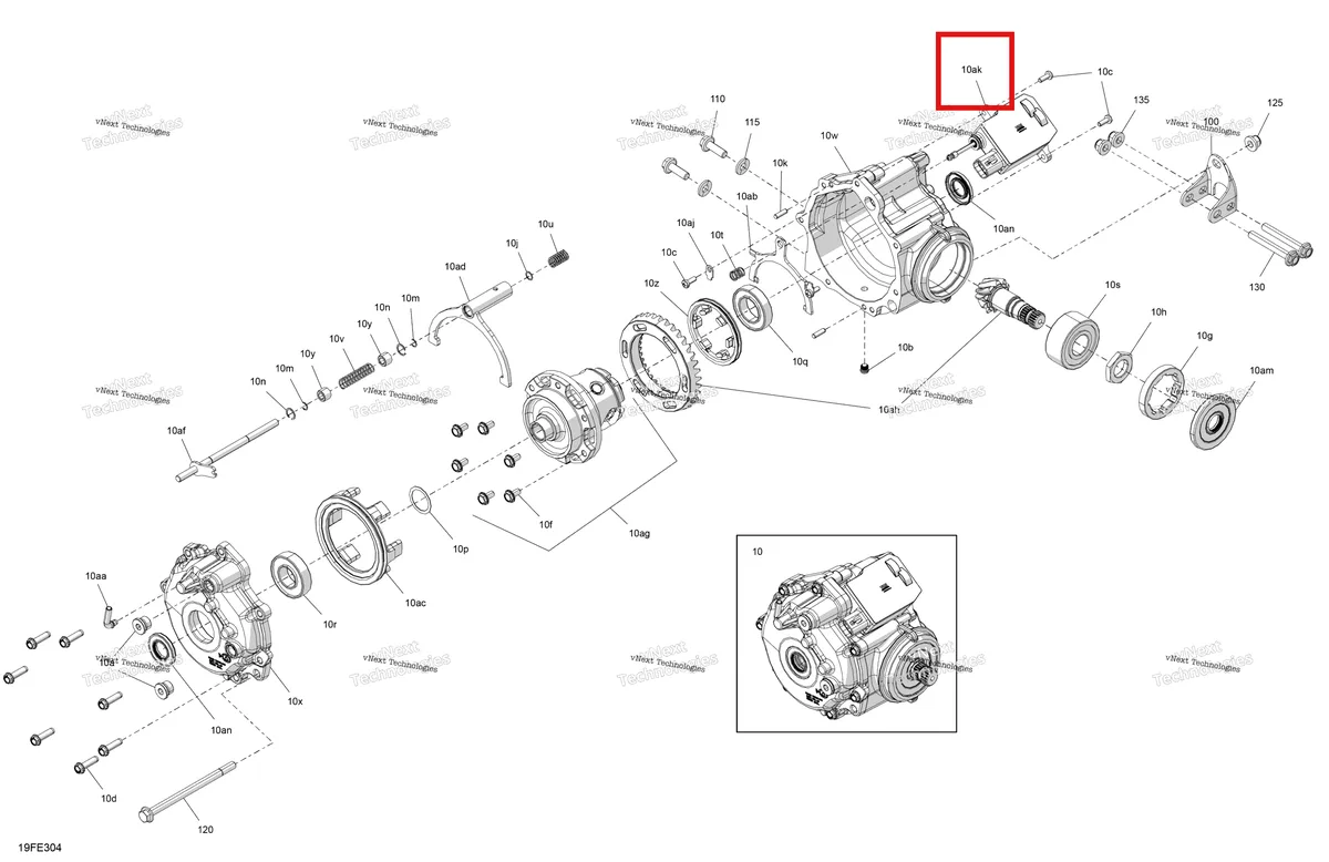 Деталь 715900815 (Привод Can-Am Outlander 4x4 XT 1000R (2025) (715900815)) на схеме узла 2025 Can-Am OUTLANDER - 4X4 - XT - 1000R - 4FSA - Platinum Silver Satin Drive - Front - Differential Parts