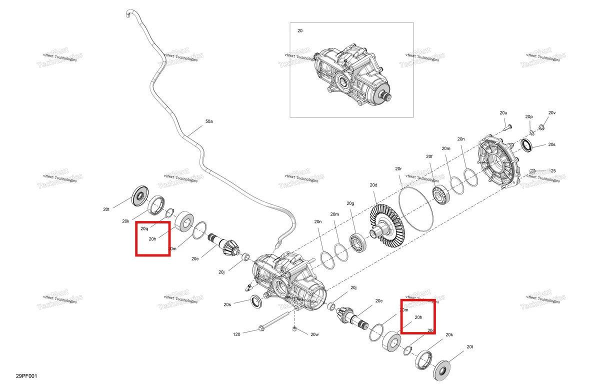Деталь 715901029 на схеме узла 2026 Can-Am OUT-MAX - 6X6 - BACKCOUNTRY - 1000R EFI - 2KTA - Stealth Black Drive - Middle Drive Unit