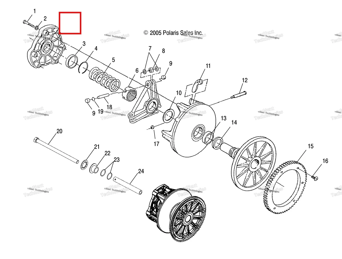 Деталь 7512265 на схеме узла Drive Train, Primary Clutch