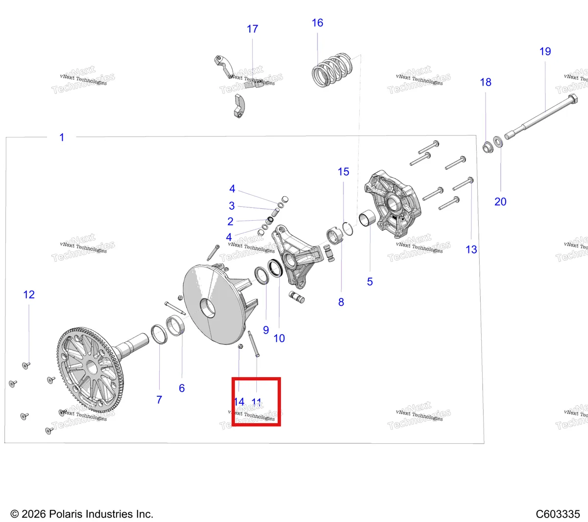 Деталь 7515105 на схеме узла Drive Train, Clutch, Primary S27tfa8r