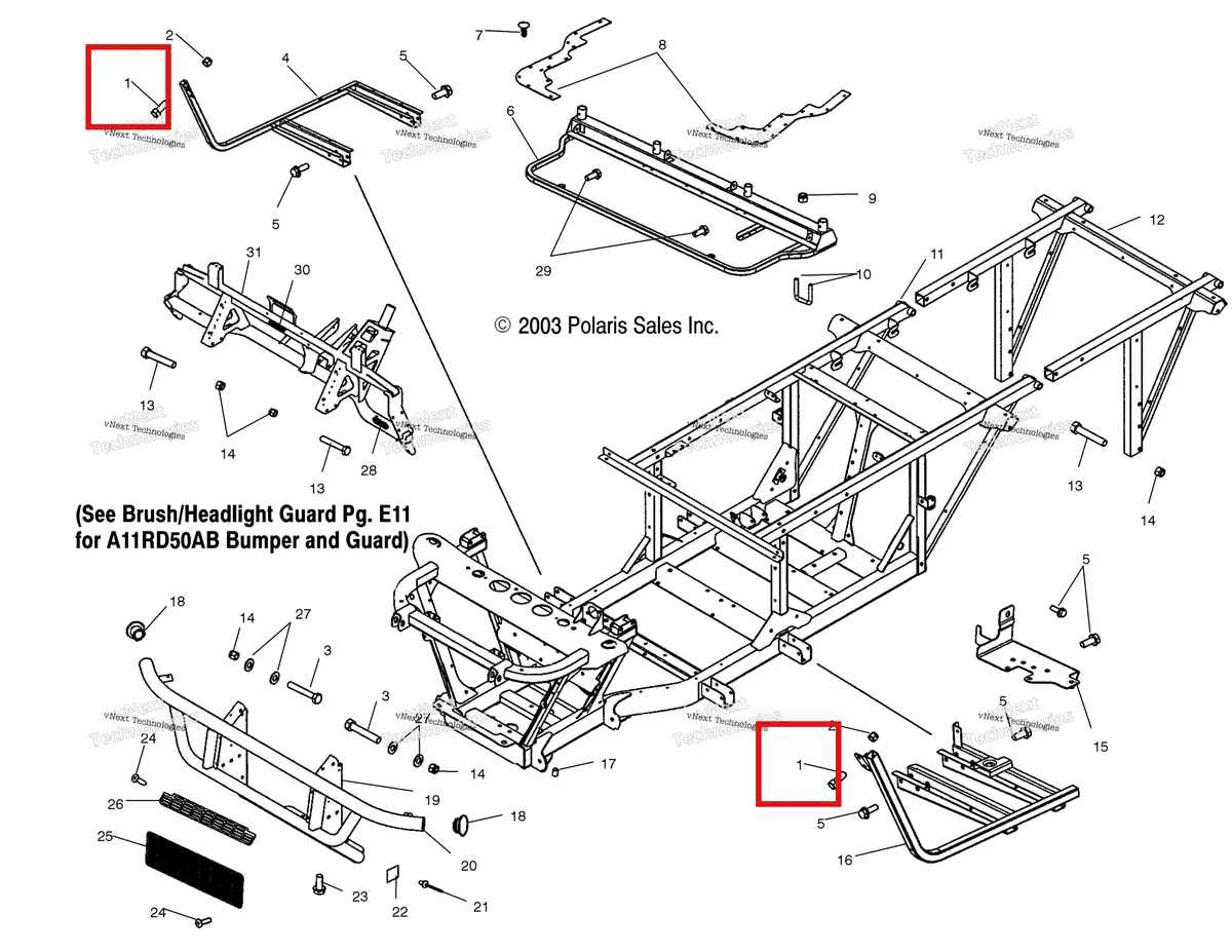 Деталь 7515522 (Болт Polaris Widetrak LX (2006) (7515522)) на схеме узла Chassis/Body