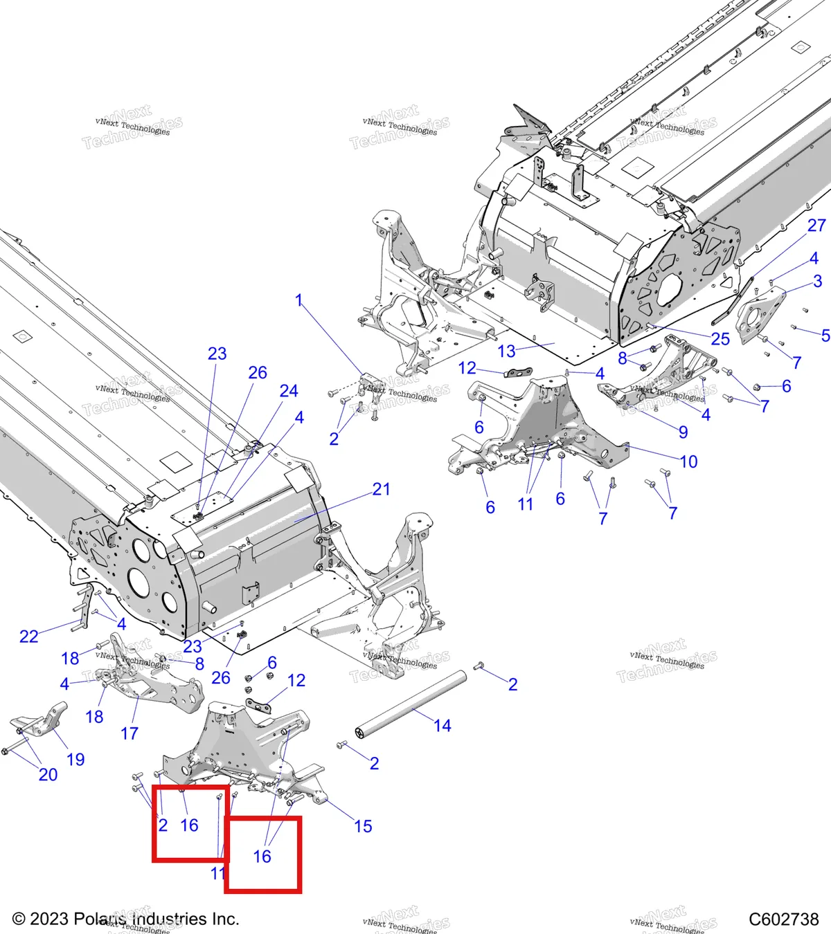 Деталь 7516732 на схеме узла Chassis, Bulkhead Asm. S27ajn8rs