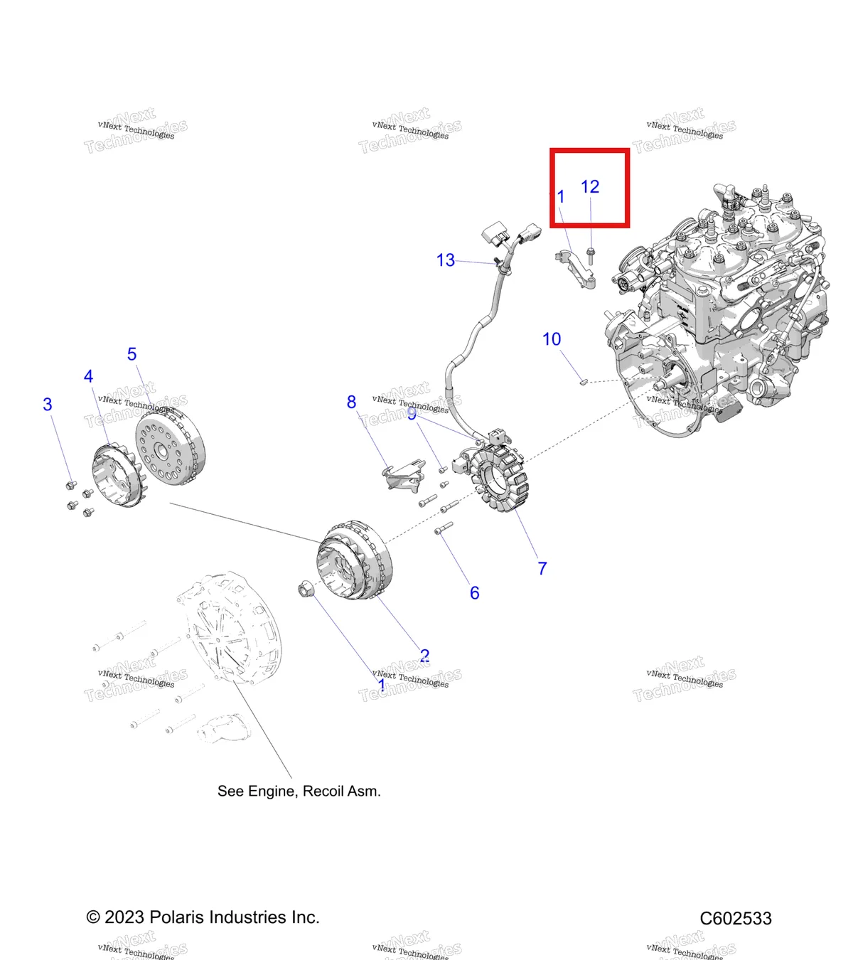 Деталь 7517751 на схеме узла Electrical, Ignition System S27ajn8rs