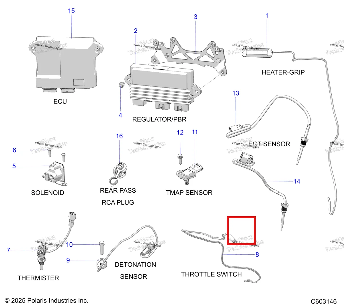 Деталь 7517886 на схеме узла Electrical, Components