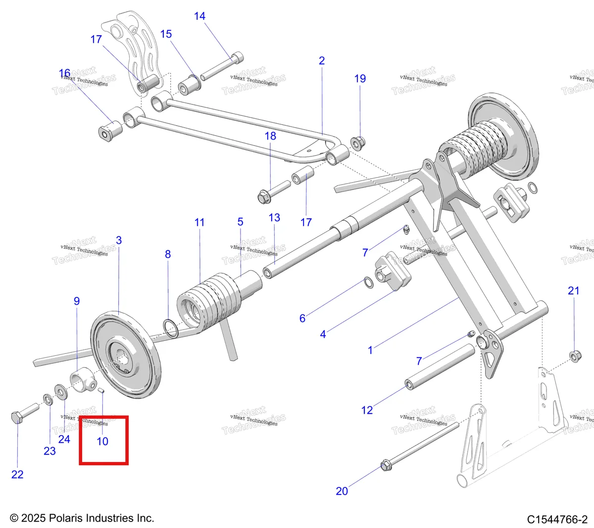 Деталь 7518262 на схеме узла Suspension, Torque Arm, Rear S27tlp8rs