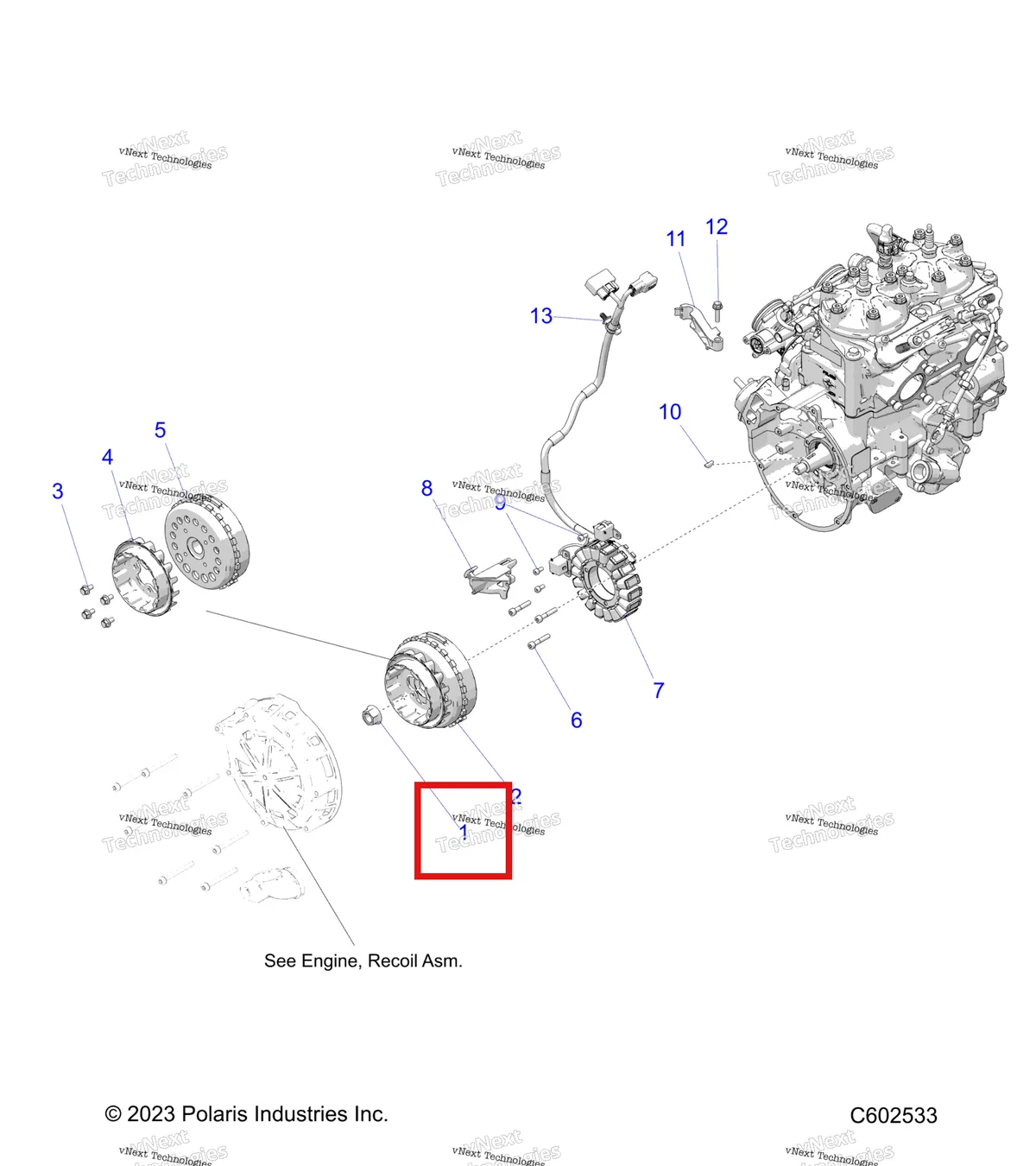 Деталь 7518299 на схеме узла Electrical, Ignition System S27ajn8rs