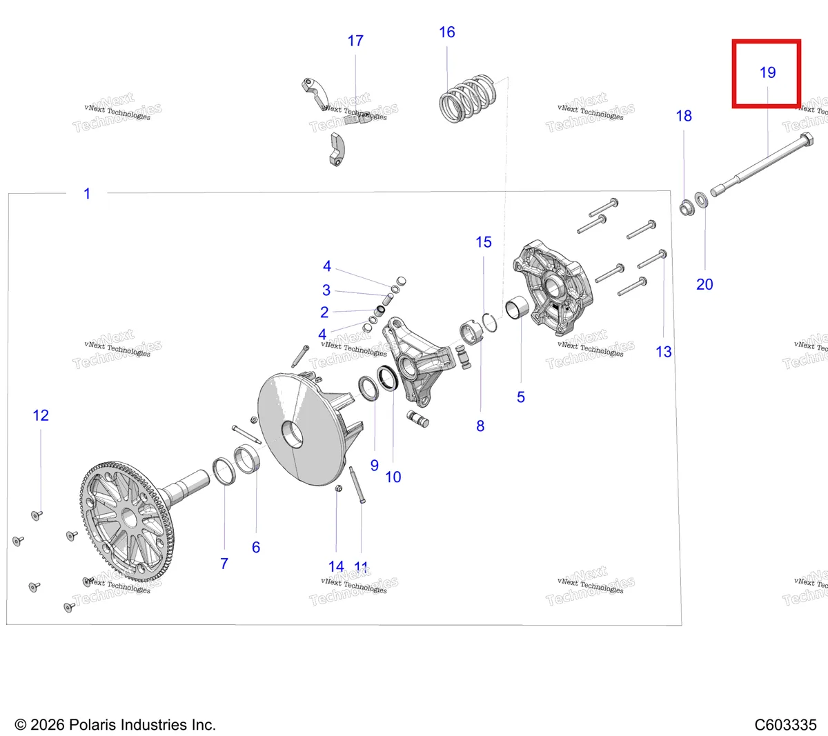 Деталь 7518412 на схеме узла Drive Train, Clutch, Primary S27tfa8r